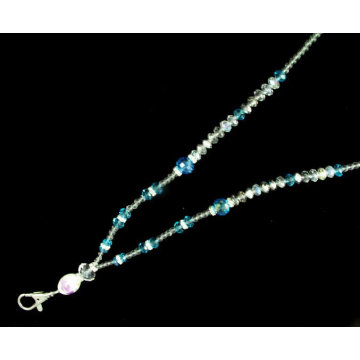 Handgemachte Metallhaken Kristall Hals Perlen Bling Lanyards